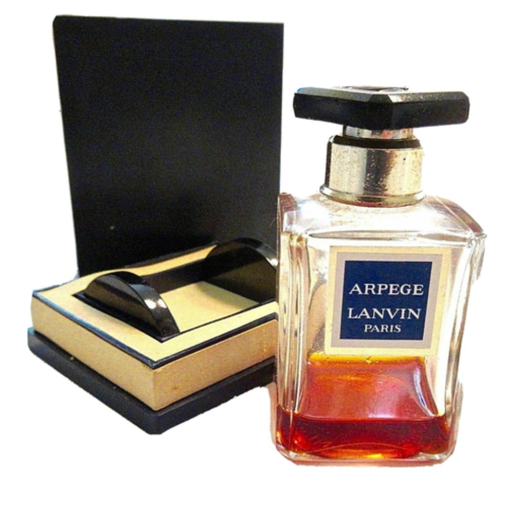 Vintage ARPEGE by LANVIN Paris 1 OZ PERFUME Signed Bottle Rare ¼ Full